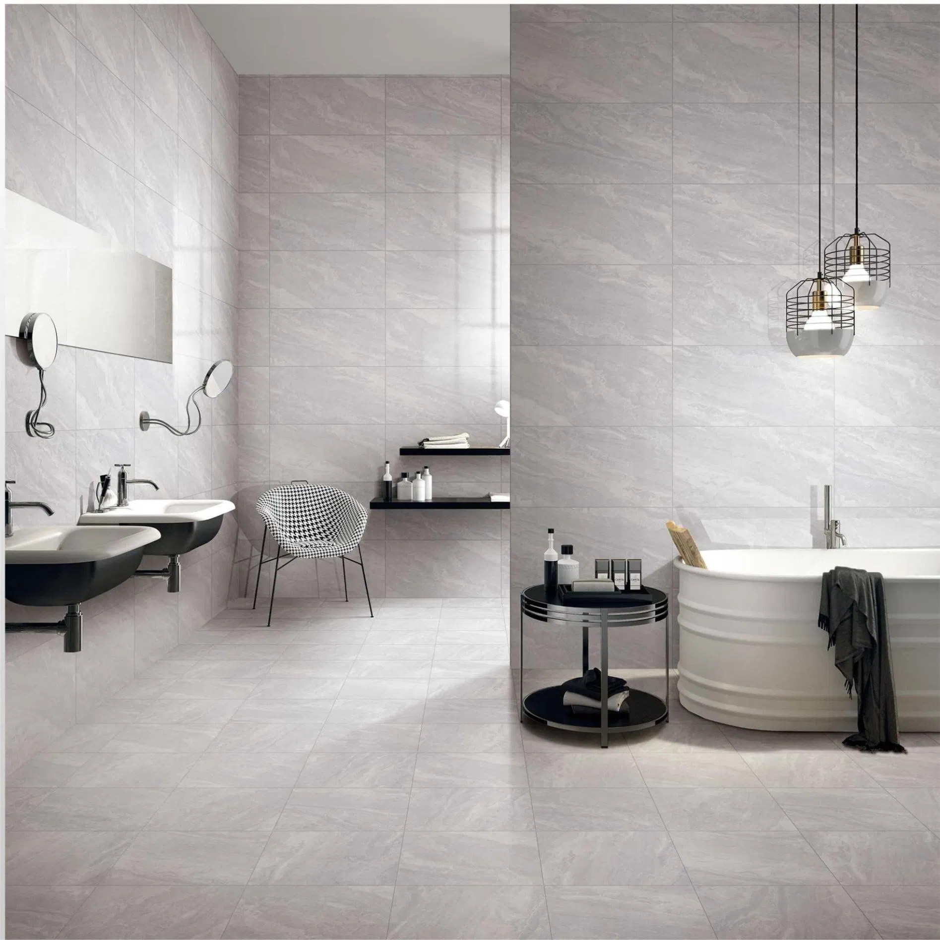 Hot Sale 60X60 Porcelanto Glossy Ceramic Tile for Floor Standard White Marble Porcelain Tiles