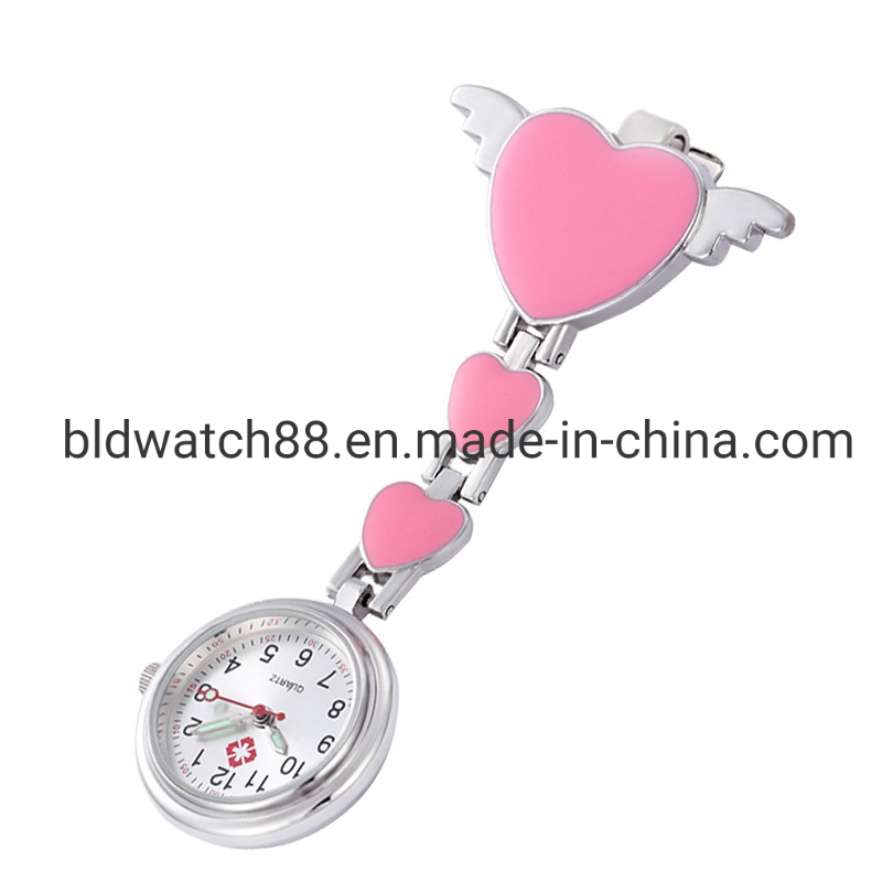Colorful Heart Shape Nurses Watches for Promotion Gift