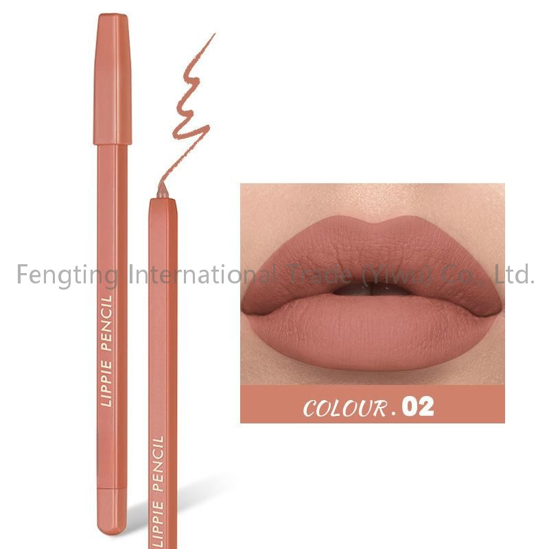 Custom Logo Cute Shade Skin Friendly Lip Stain Liner Wholesale Creamy Smooth and Waterproof Lip Pencil High Pigmented Matte Lip Makeup