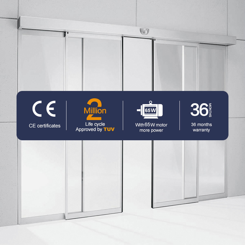150kg Hh115 Automatic Sliding Door Operator Door Motor Smart Remote-Controlled Commercial Magnetic Glass Automatic Door Operators