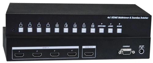 9-портовый SDI сплиттер-мультивьюер 3G/HD/SD