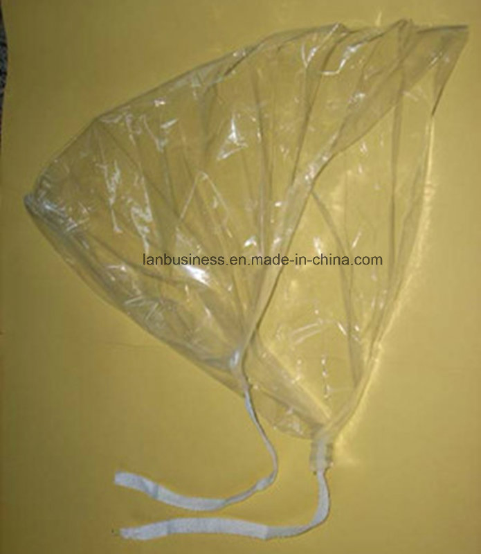 PE Transparent Rain Hat for Bike