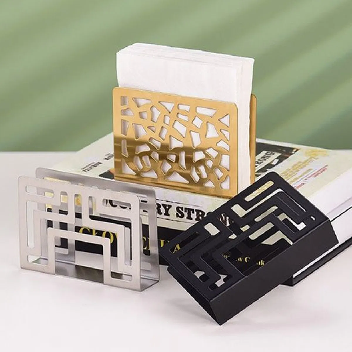 Unique Napkin Organizer Tissue Box Holder for Sophisticated Events
