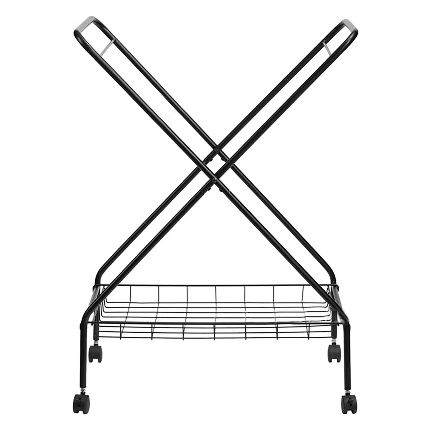 Customized Rectangle Rolling Canvas Hotel Home Laundry Cart Basket Hamper with Wheels