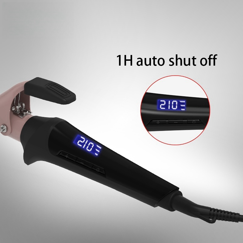 Brand Custom LCD Display PTC Ceramic Heater 25mm Wave Hair Curling Iron Hair Curler