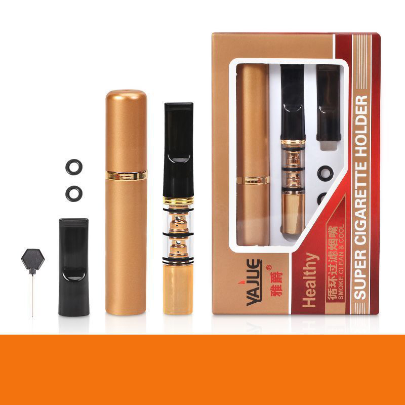 Double Filtration Can Clean Coarse, Medium, and Fine High-End Cigarette Holder