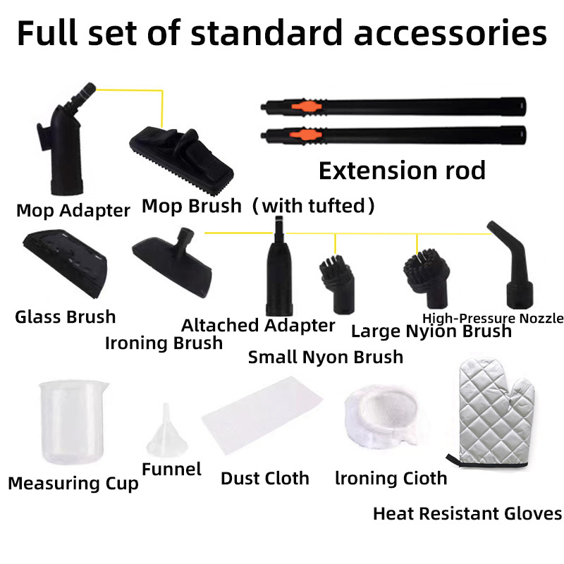 1800W Handheld Steam Cleaner Home Car Floor