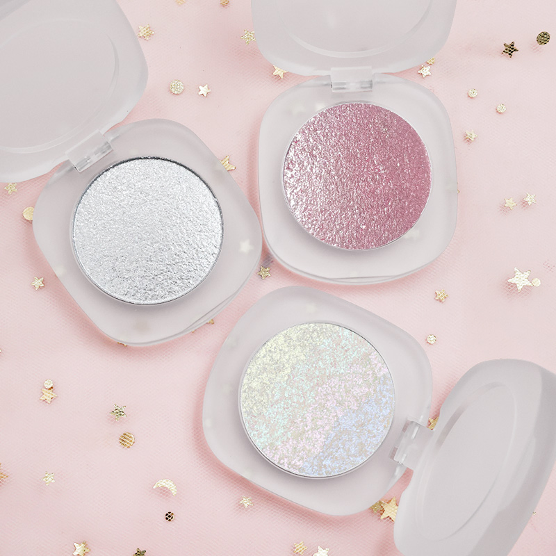 Vegan Highlighter Private Label High Pigment Highlight Pressed Powder Custom Makeup Glitter Highlighter Cosmetic