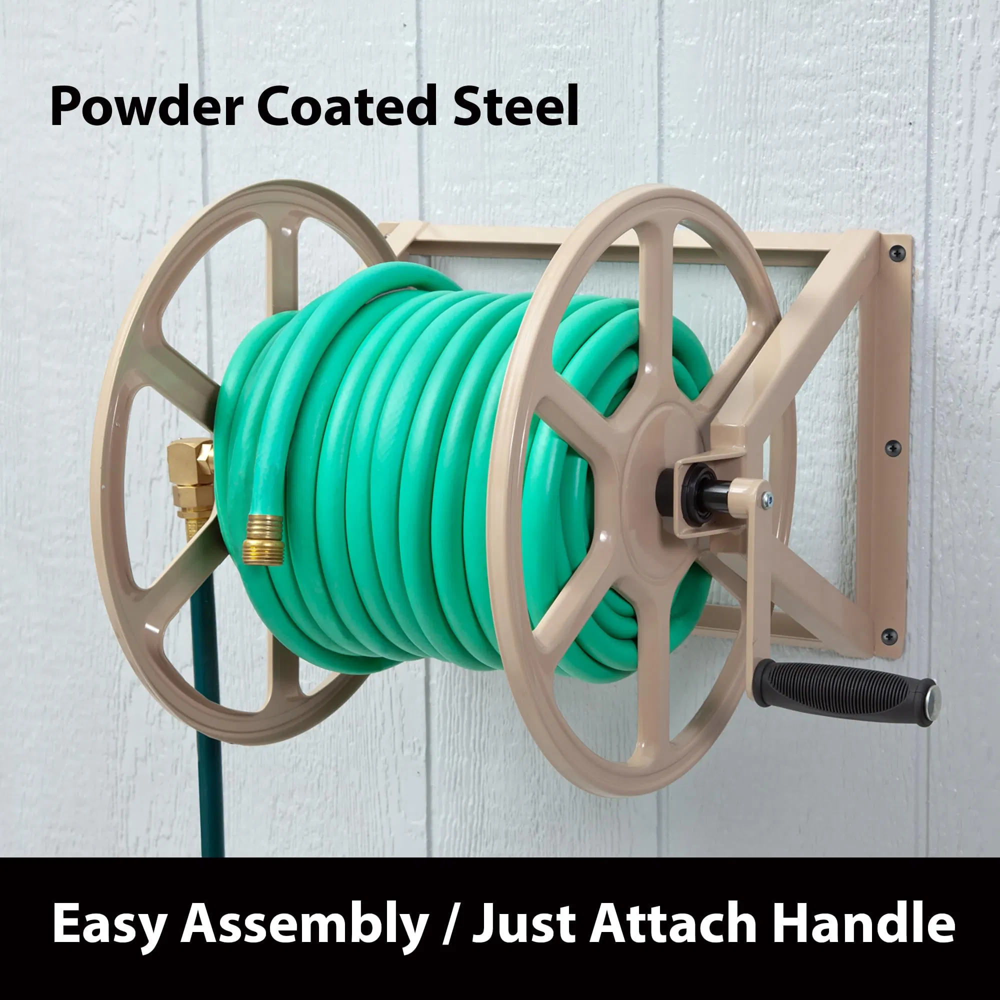 Wholesale Price Handle Hassle-Free Outdoor Storage Mounted Garden Hose Reel