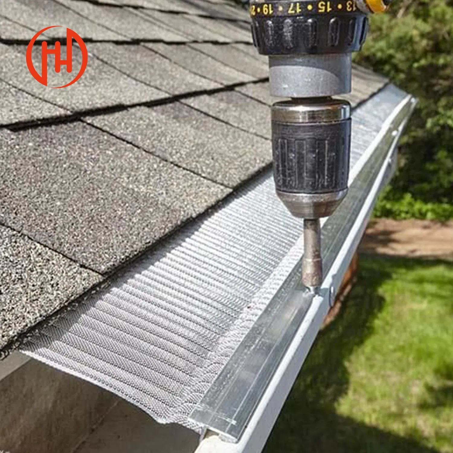 OEM Gutter Guard Leaf Filter Aluminum Leaf Filter Gutter Guards