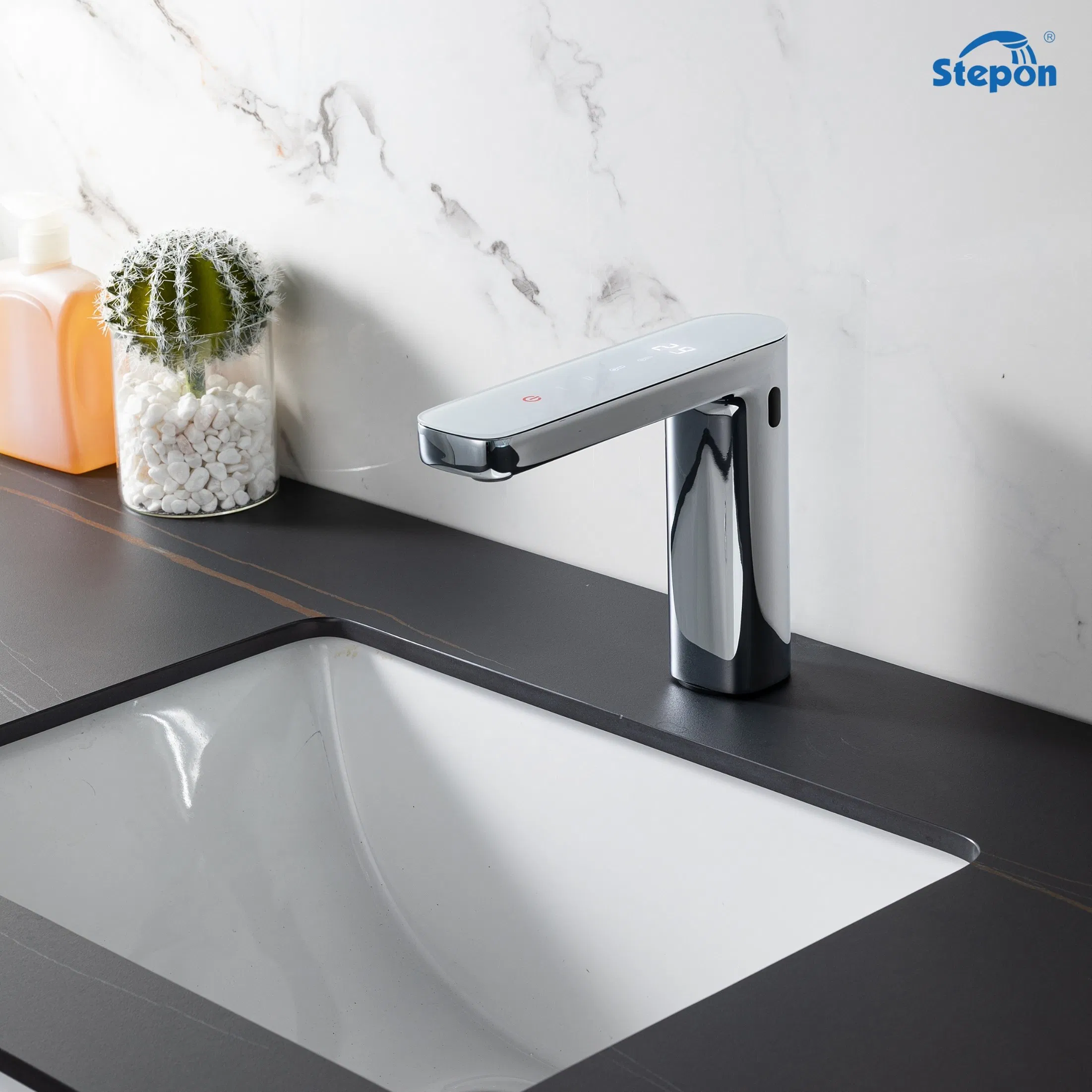 Stepon Smart Sensor Faucet Touchlesscontrol Dualmode Hydro Power Auto Temp