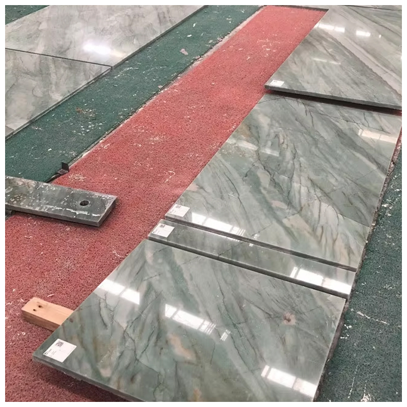 Brazilian Exotic Emerald Green Quartzite Polished Tiles