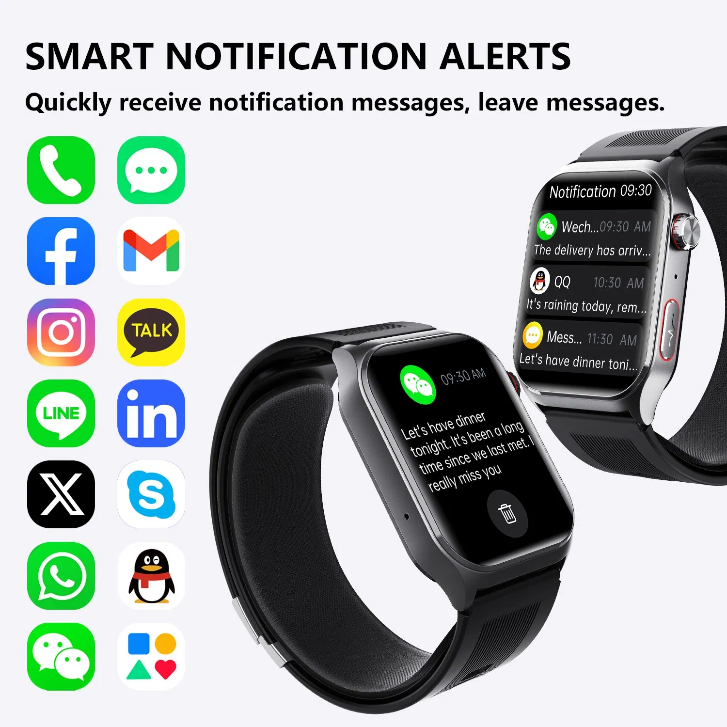 Smart Watch with Blood Pressure Monitor, Heart Rate & Sleep Tracking, Sos Fall Detection, Voice Broadcast, Air Pump Health Smart Watch for Seniors