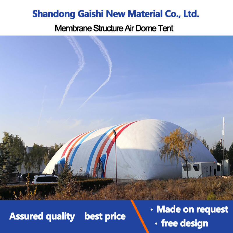 Dome Basketball Large Inflatable PVDF Membrane Air Supported Structure for Tennis Court