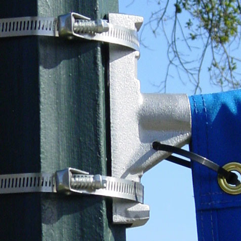 Professional Powder Retractable Banner Stand Hardware Banner Bracket for Pole