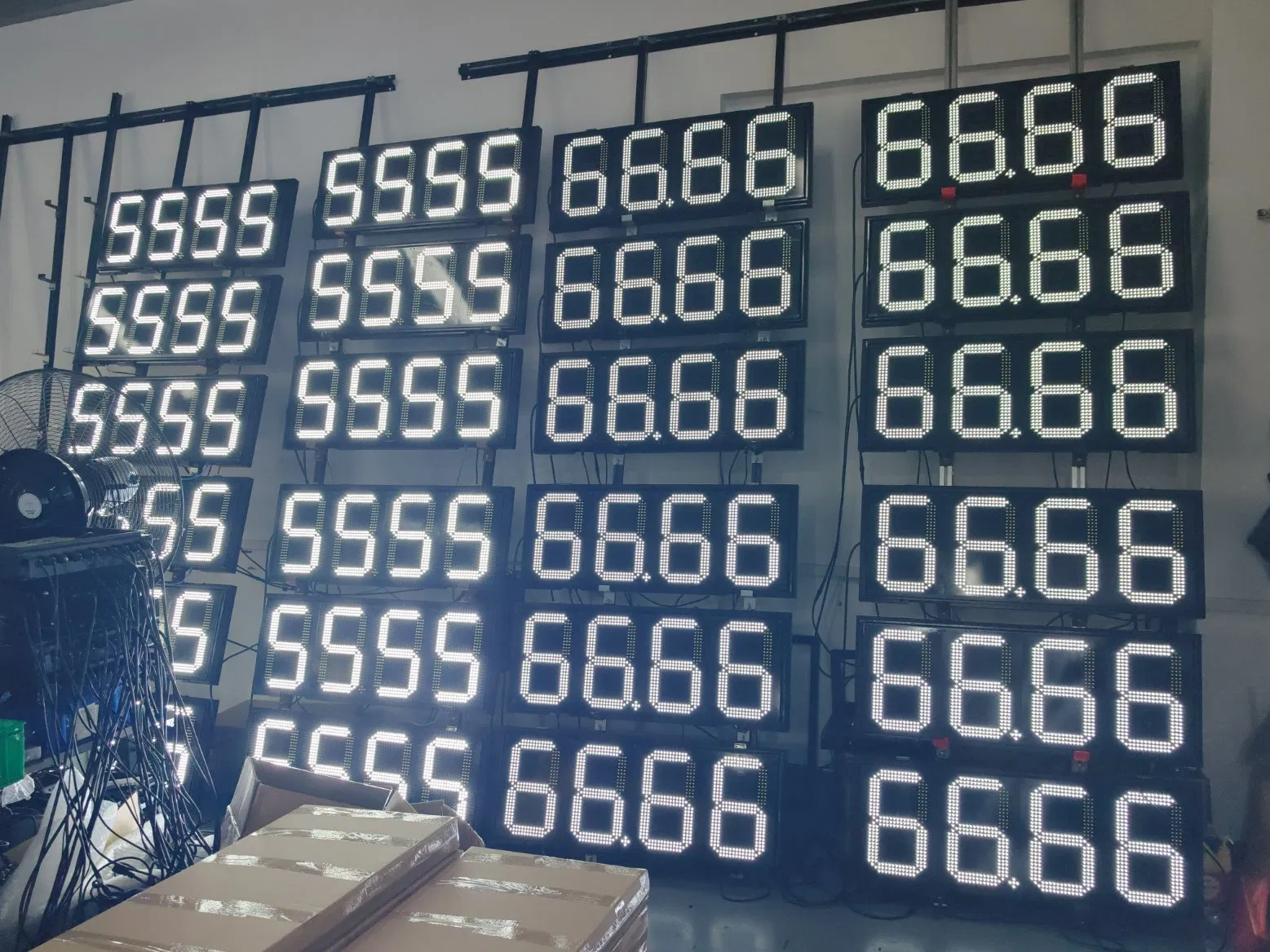 Large Single Digit 8inch 7 Segment Display LED Red Emitting Color for Gas Petrol Station LED Price Sign