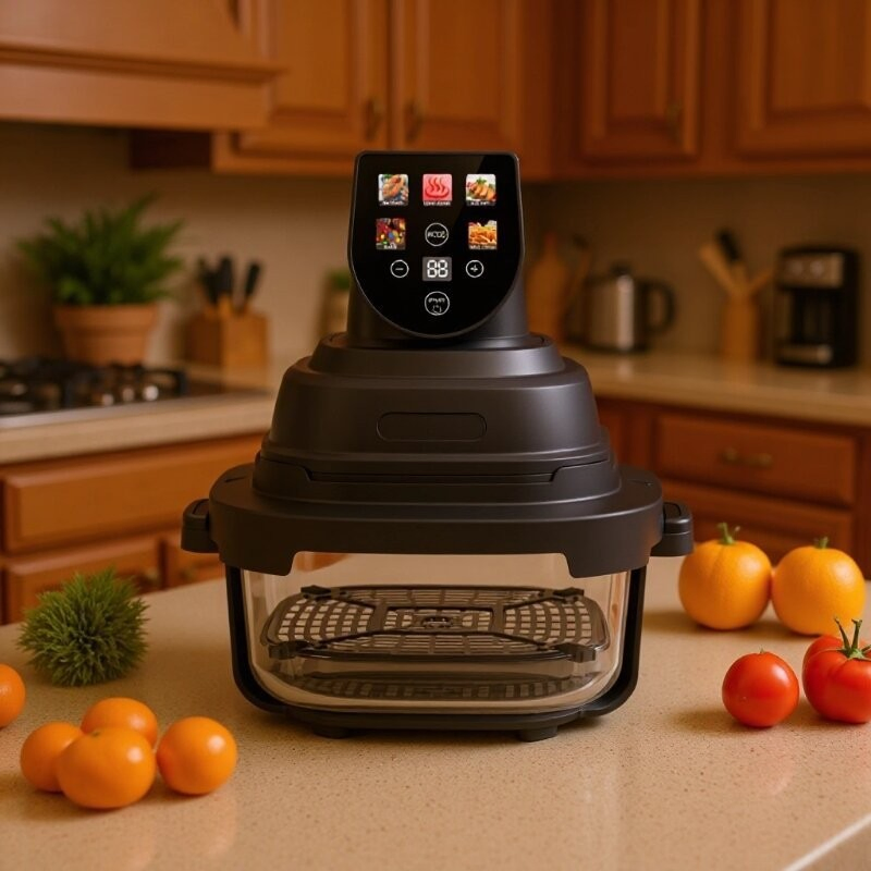 Умная фритюрница с цветным экраном, 2026 Вт