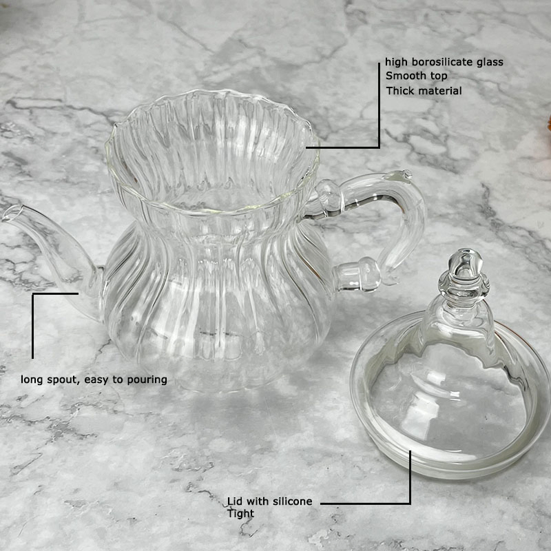 Стеклянный чайник в марокканском стиле с фильтром