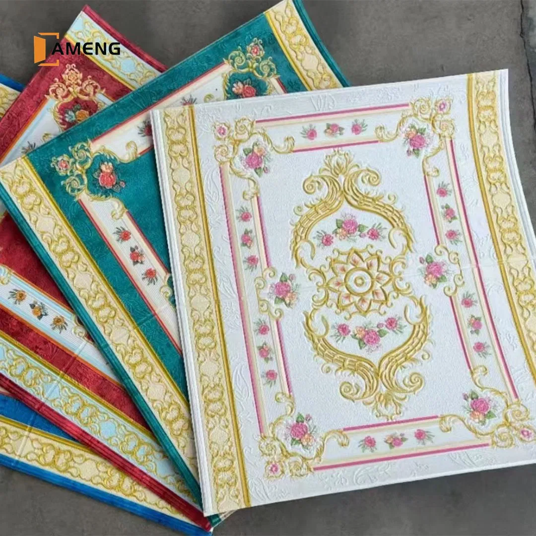 High Quality Waterproof PVC/Pet Wooden Foam Board Recyclable Marble Sheet Wall Veneer Furniture UV Printing Self Adhesive Wallpaper