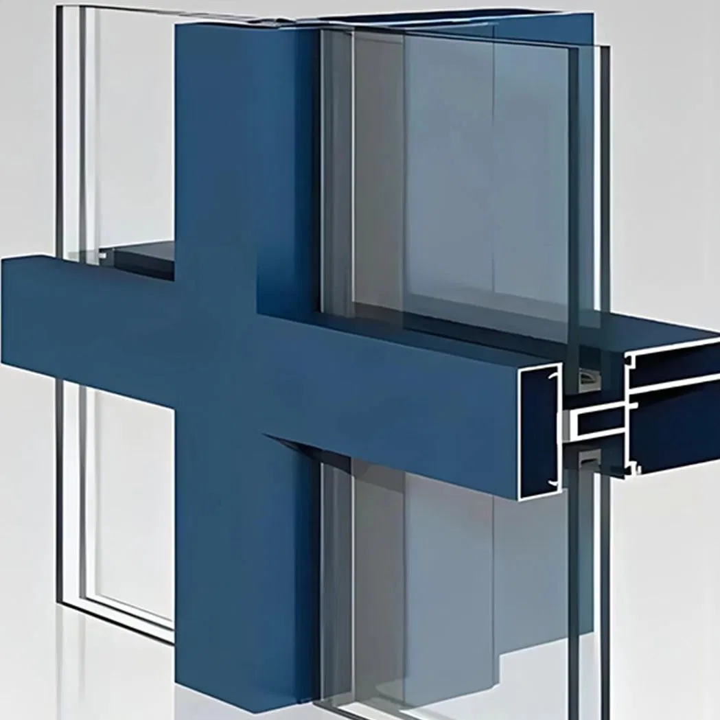 Curtain Wall Cladding Exterior Facade Unitized Stick Frame System Design