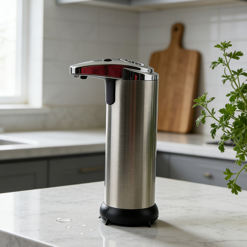 Automatic Soap Dispenser Stainless Steel Touchless Hand Sanitizer Dispenser for Bathroom Kitchen Hotel