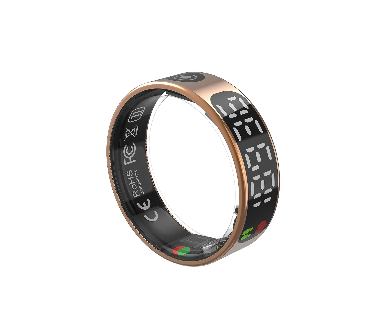 Умное кольцо с пульсометром и SpO2, мониторинг здоровья