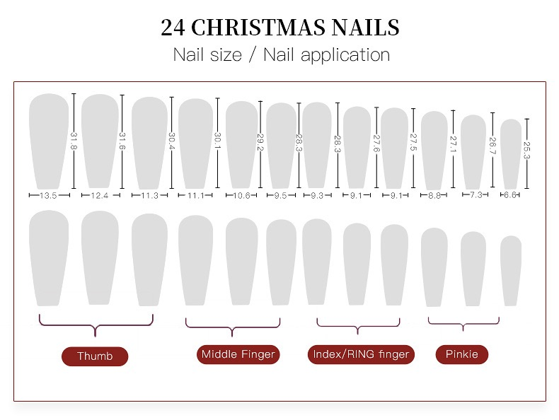 Christmas Nail & Eyelash Set False Eyelashes Decorative Eyelashes Source Mink Eyelashes Nail Set