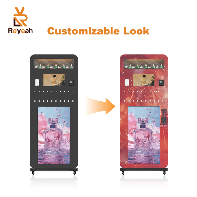 Commercial Street Perfume Vending Machine Independent Cologne Perfume Spray Vending Machine