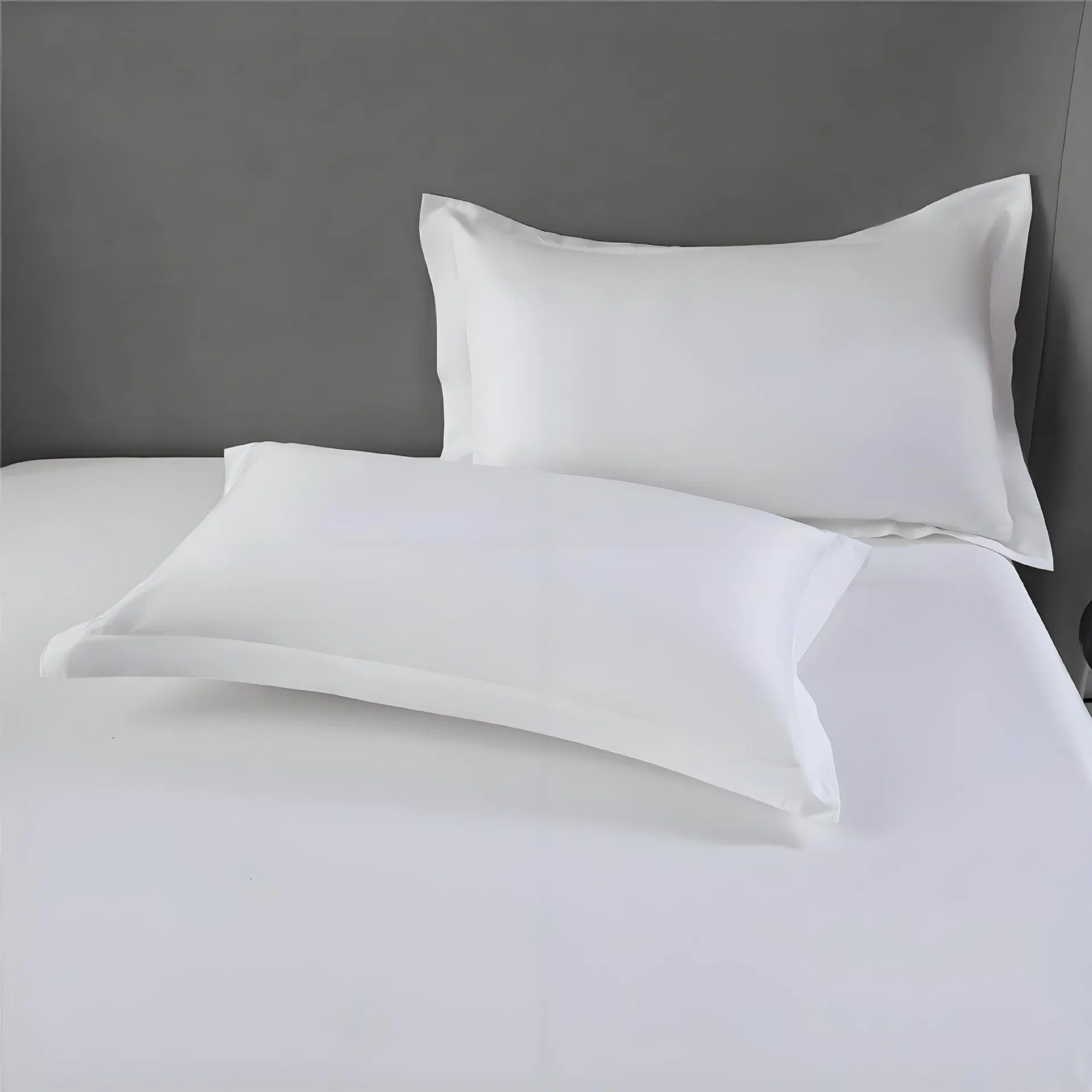 Custom Premium High Quality Wholesale 100% Cotton White Fitted Hotel Bed Sheets