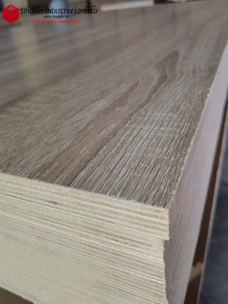 White Laminated Faced MDF for Kitchen Furniture