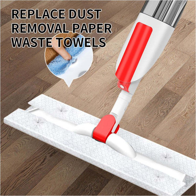 Распыляющая швабра с тремя насадками и регулируемой ручкой