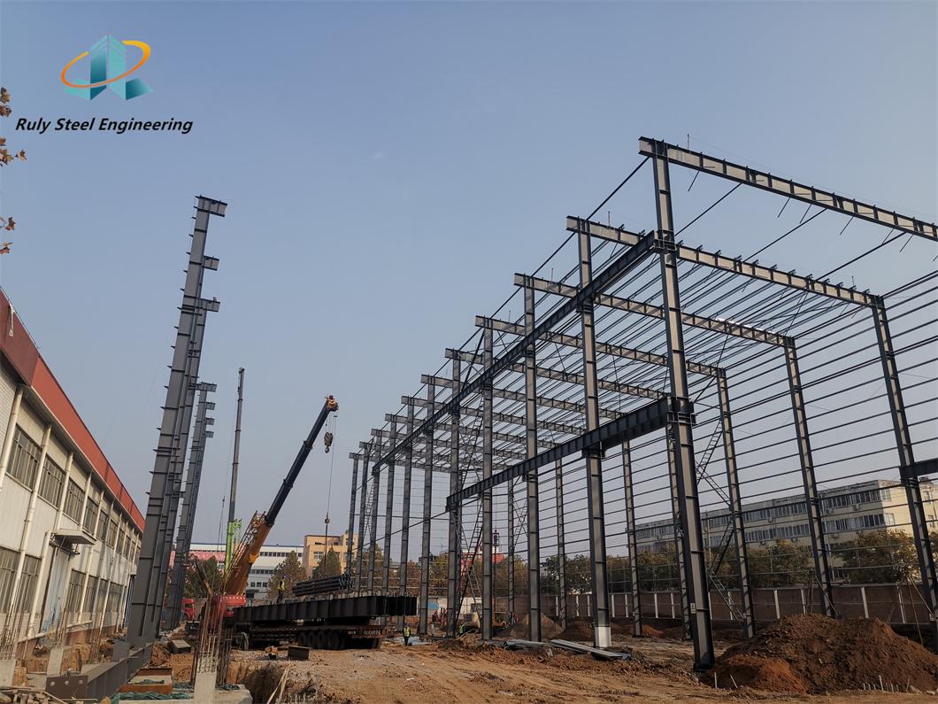 Steel Support Beam Prefab Structural Steel Beams and Columns Fabrication