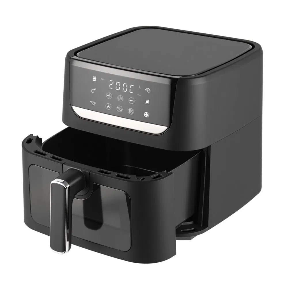 Reliable 6L Custom Touch Screen OEM Air Fryer for Making Barbecue