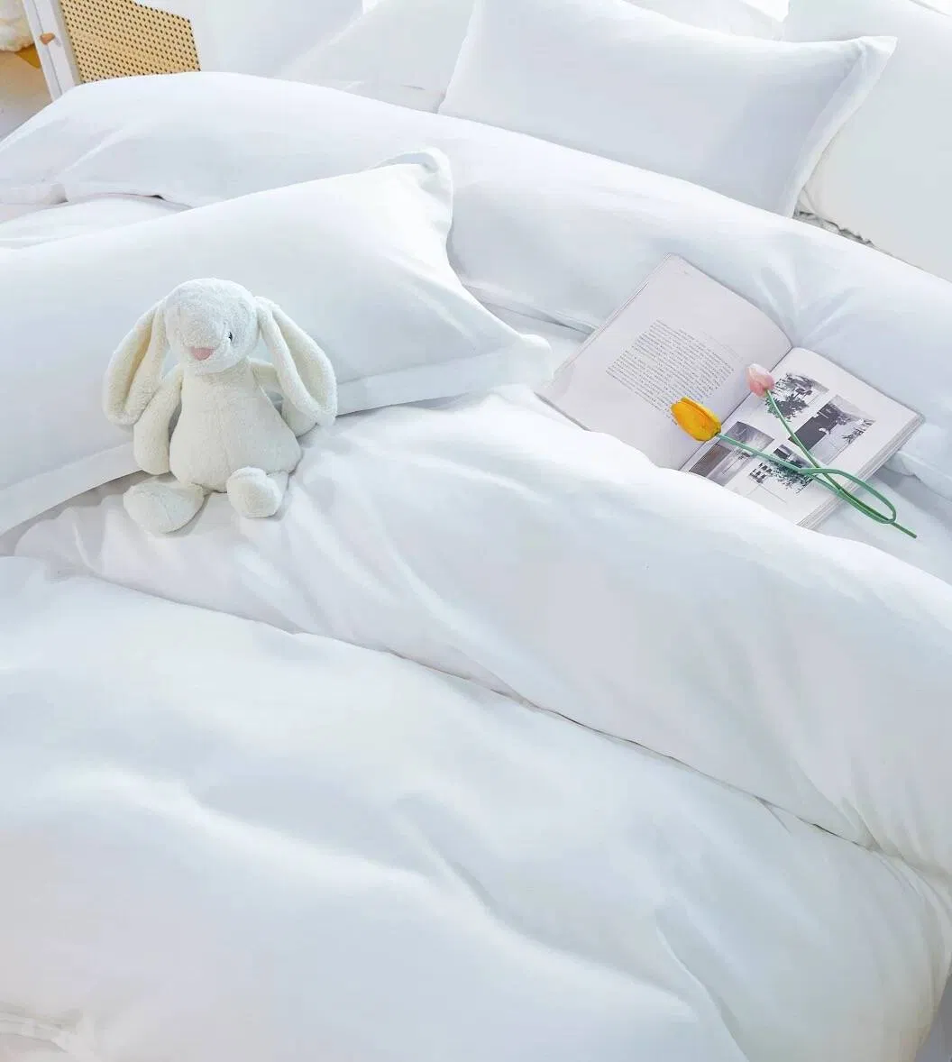 Queen Size Luxury 300t Hotel Bedding Sheet Cotton &Poly Hotel Bed Linen