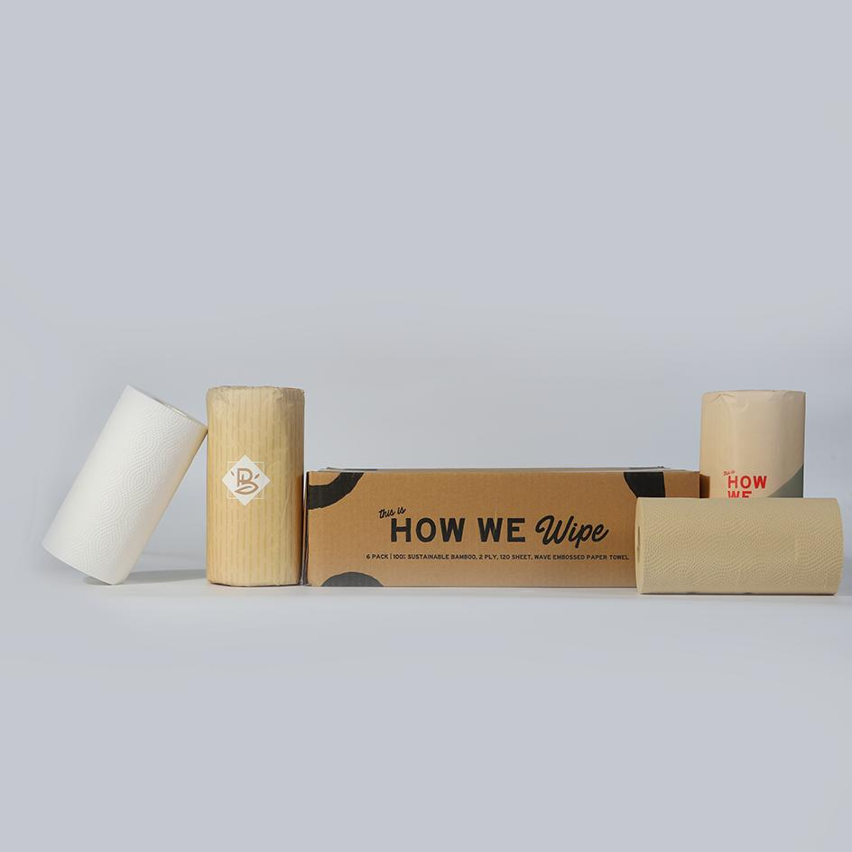 Super Quality Organic Disposable Kitchen Paper Towel Roll for UK Market