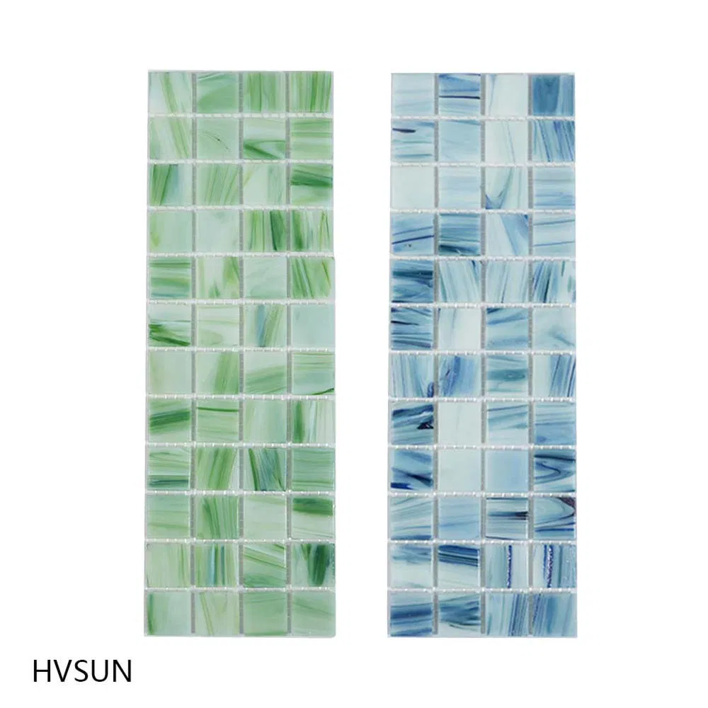 Glass Mosaic Tile for Bathroom Tiles Swimming Pool Home Decoration High Quality Durable UV Protected for Hotel Resort Commercial Projects