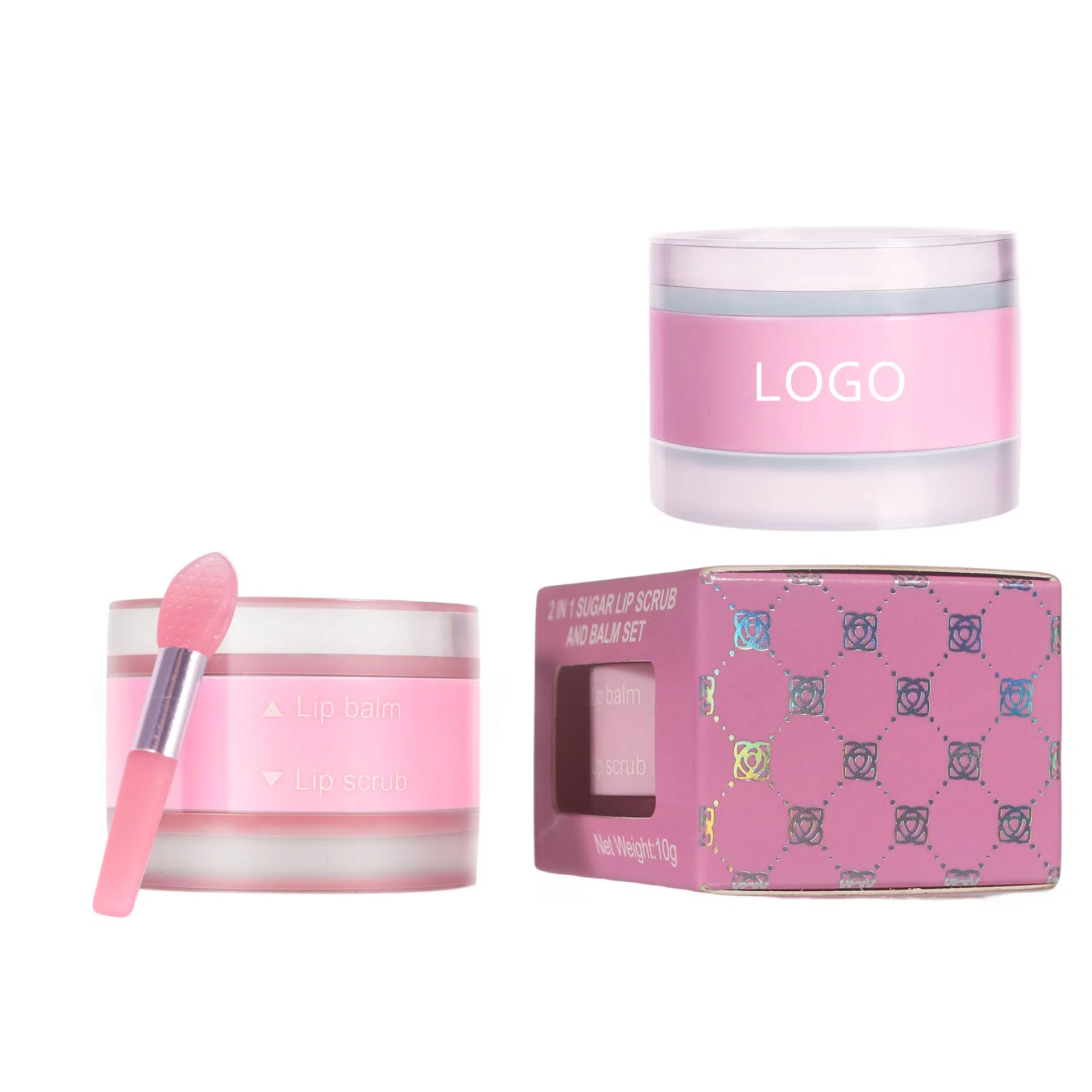 Nourishing 2-in-1 Lip Treatment Lip Scrub and Moisturizing Lip Balm