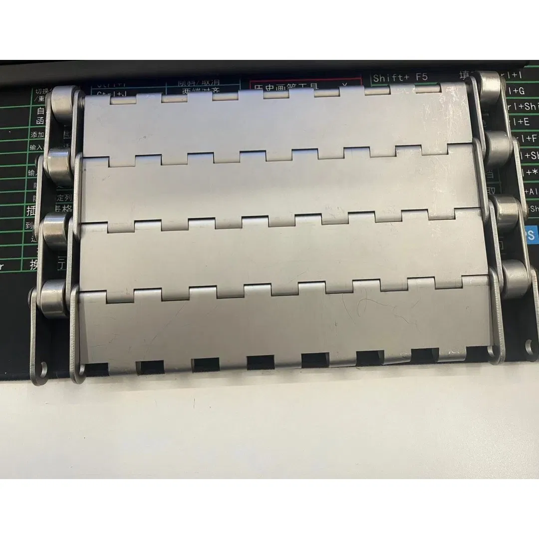 Hinged Chain Slat Factory Price CNC Machining Stainless Steel Chain Plate for Industrial Sewing Machine