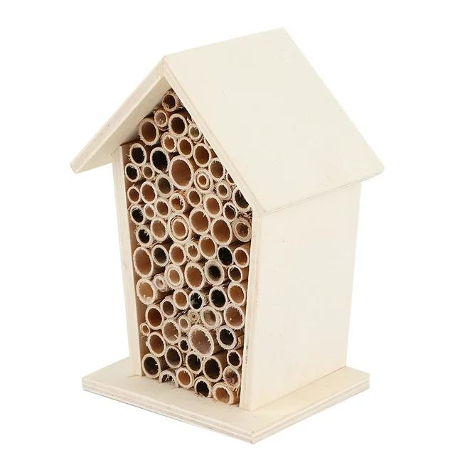 Wooden Bee House Durable House for Insects Bees