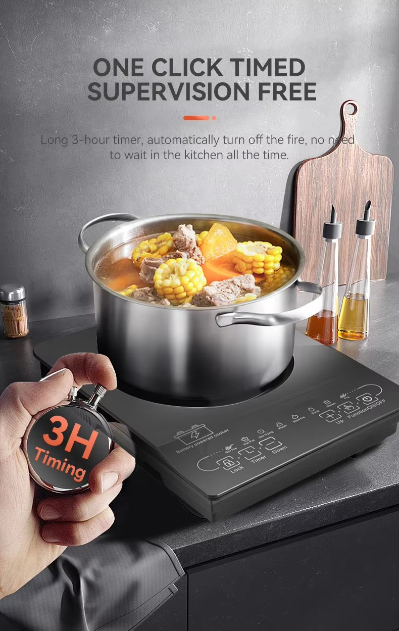 24V/48V Solar DC Battery Induction Stove Cooker