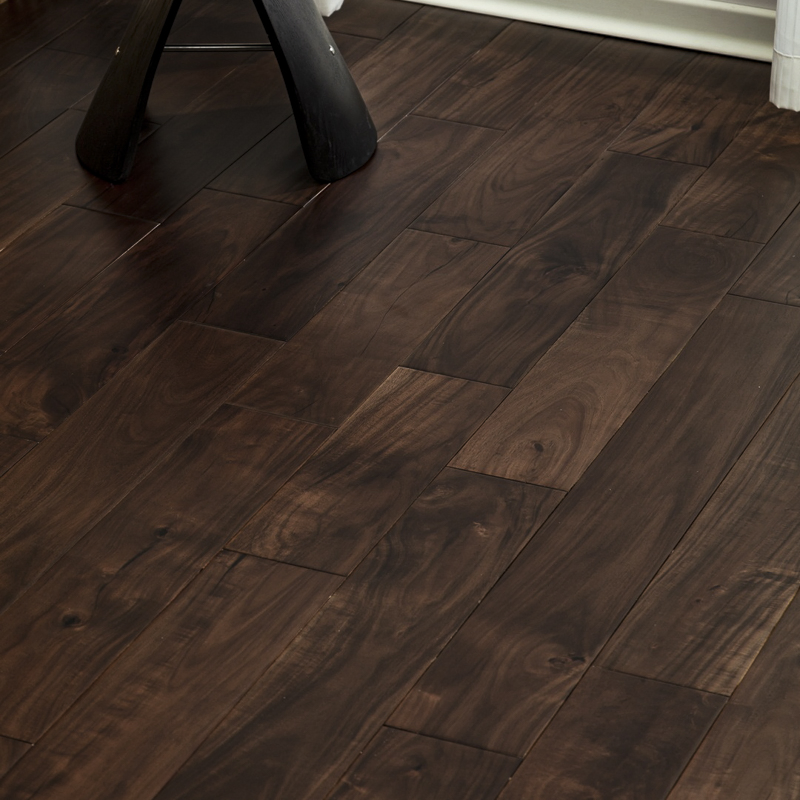 Hotel Indoor Floor Decoration Acacia Solid Wood Floor Natural Wood Wear-Resistant Moisture Proof Hardwood Flooring