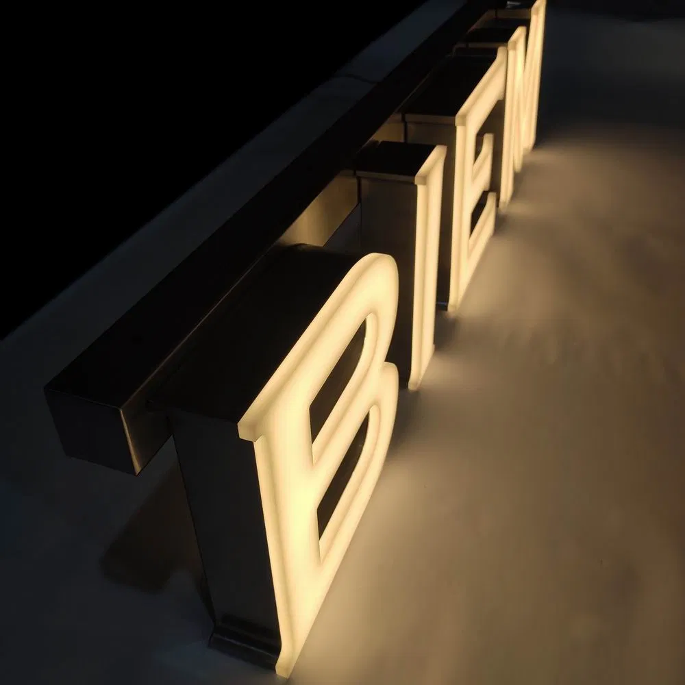 Custom Warm White LED Alphabet Letter Sign for Store
