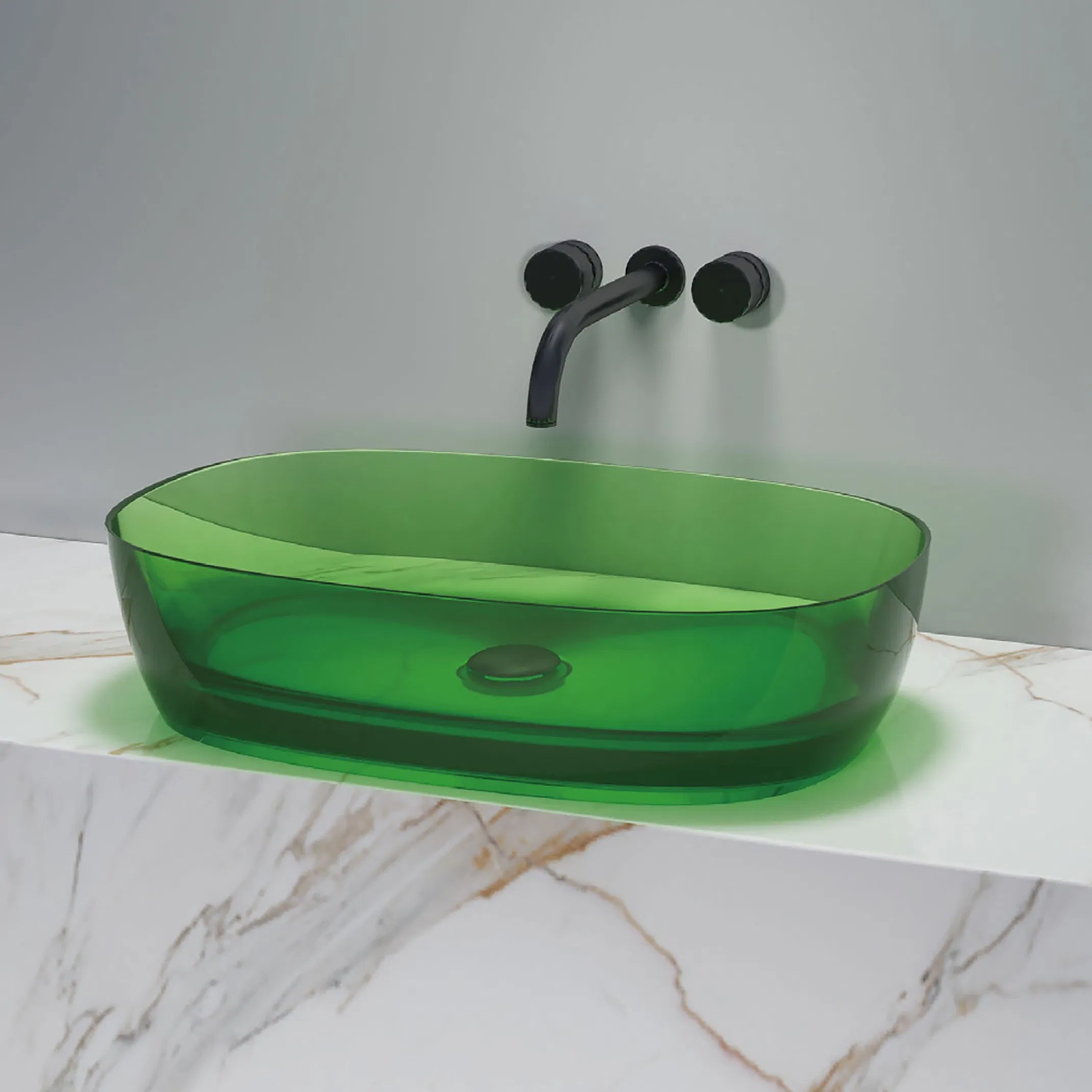 Раковина для ванной из акриловой смолы, овальная