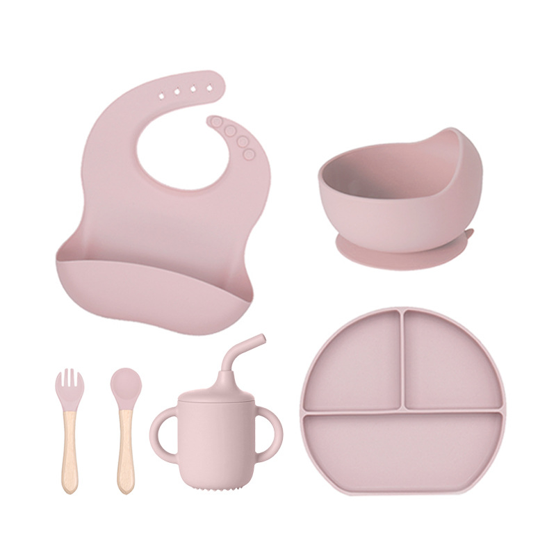 High Quality Wholesale China Wholesale 6PC Silicone Baby Feeding Set