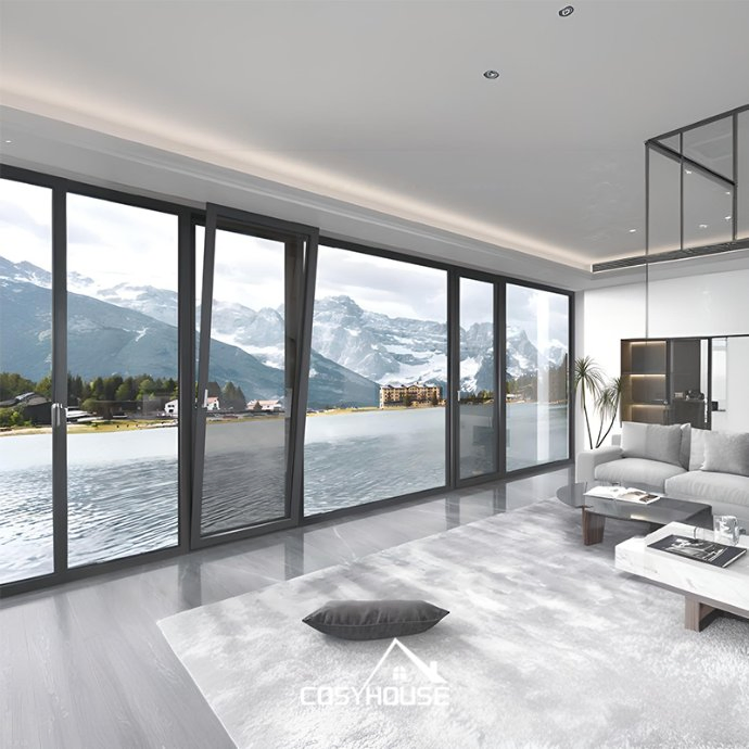 Nfrc As2047 Nzs4211 En Standard Modern Thermal Break Aluminum Alloy Door and Window System with Double Glazing