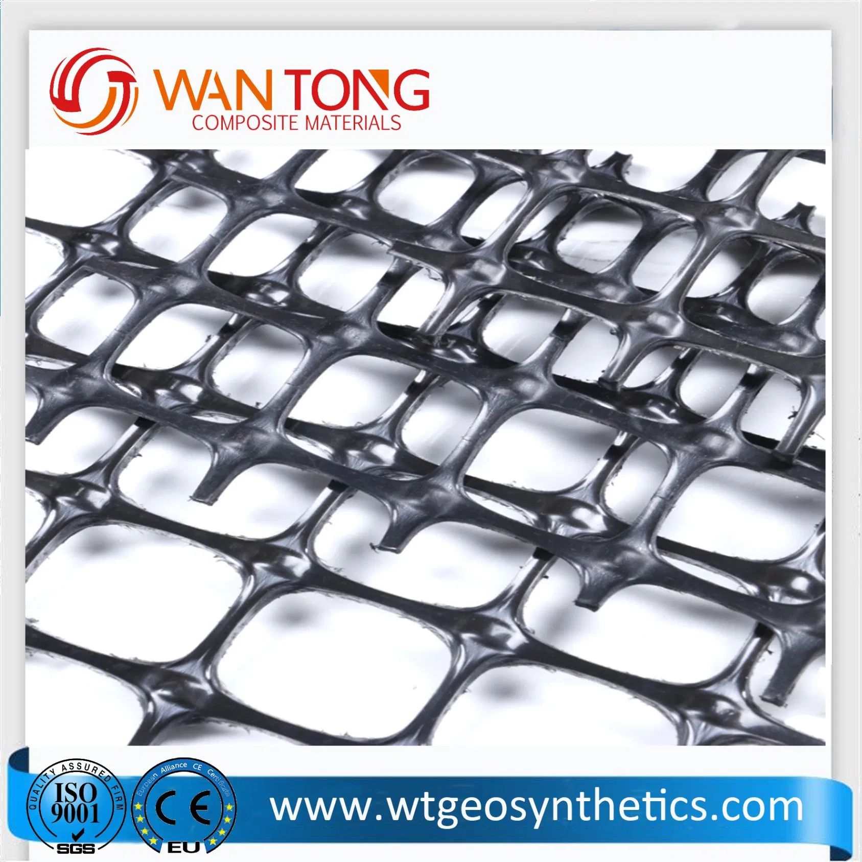 Biaxial Plastic Geogrid for Soil Retainer