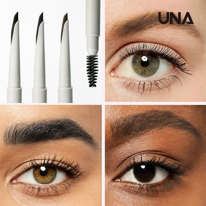 Eyebrow Pencil Private Label Custom Brown Black with Brush Eye Makeup Waterproof Long Lasting Vegan Brow Pencil