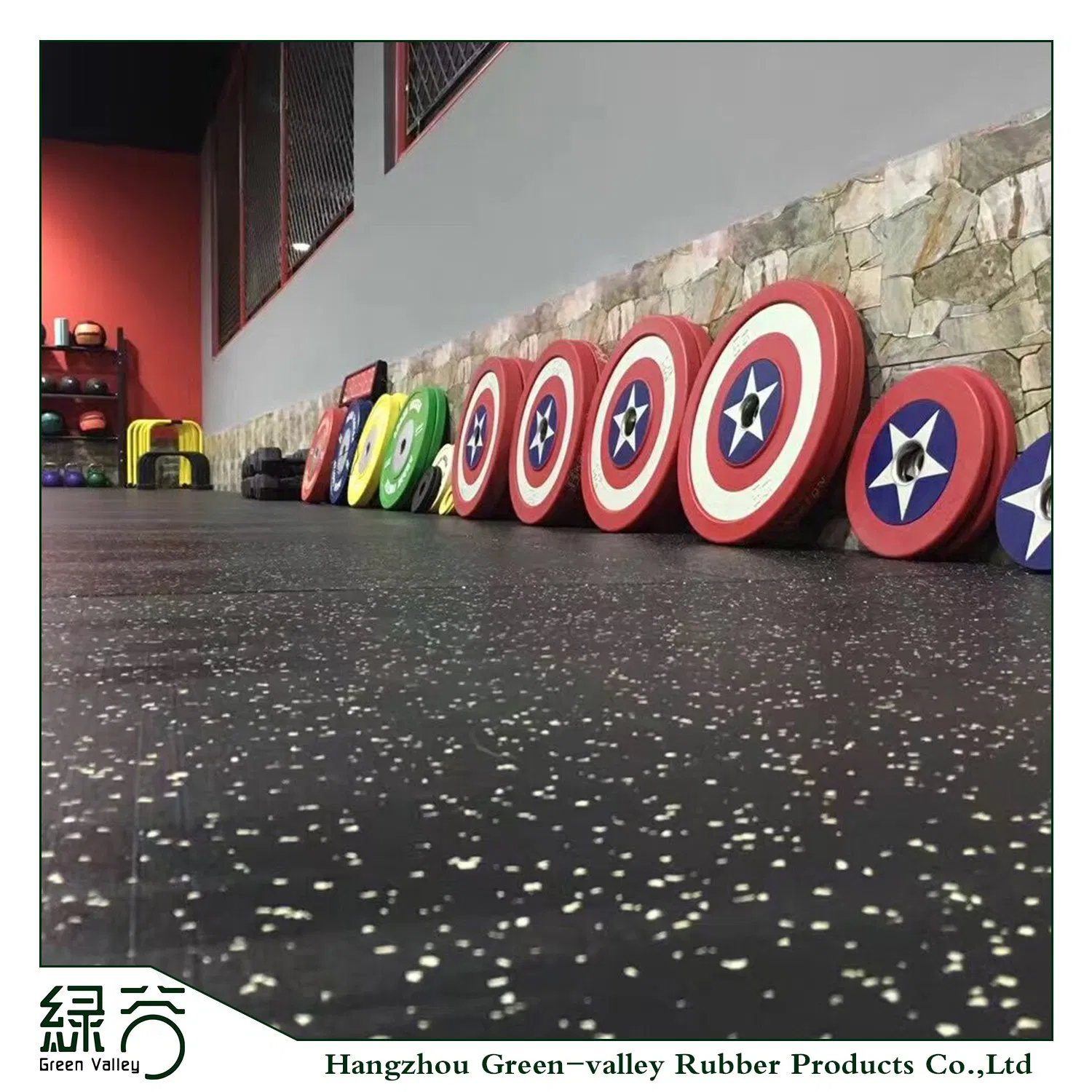 Fitness Center Not Easy Deformation 8mm Thickness EPDM Rubber Gym Flooring Rolls