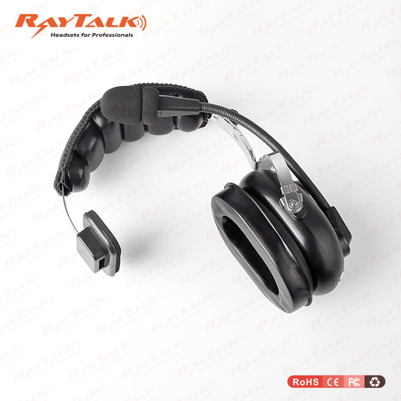 Noise Cancelling Walkie Talkie Single Earmuff Headset with Microphone Retevis Ehk005