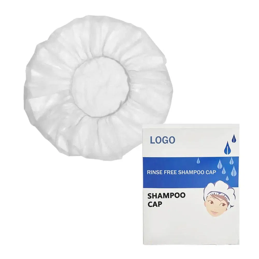 2024 Hot Selling Product Rinse Free Shampoo Cap Disposable Dry Hair Wash Nonwoven Cap for Elderly Adults Hair Washing